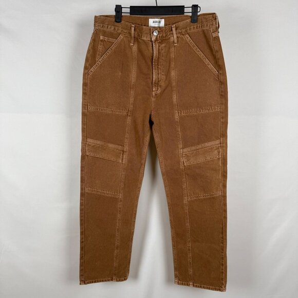 Agolde Brown Utility Cargo‎ Pants for Women Size 31 Cotton Blend Gorpecore NWOT - Picture 1 of 11